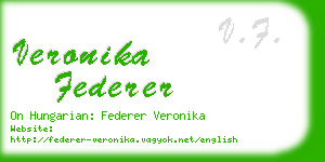 veronika federer business card